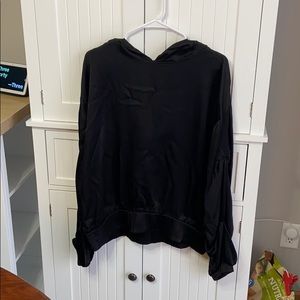 rayon hooded shirt